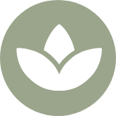green icon of leaves